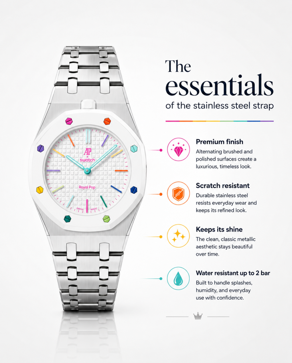 AP Royal Pop Steel Bracelet | RIGHT version